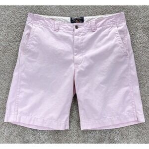 American Living Chino Short Mens 38x10 Pink‎ Sand-Washed Cotton Eagle Americana